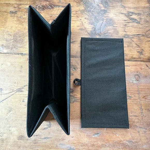 Black Canvas Vertical Storage Bin NEW - Picture 6 of 8